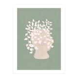 Abstract Potted Figure Sage Green (Print Only) thumbnail