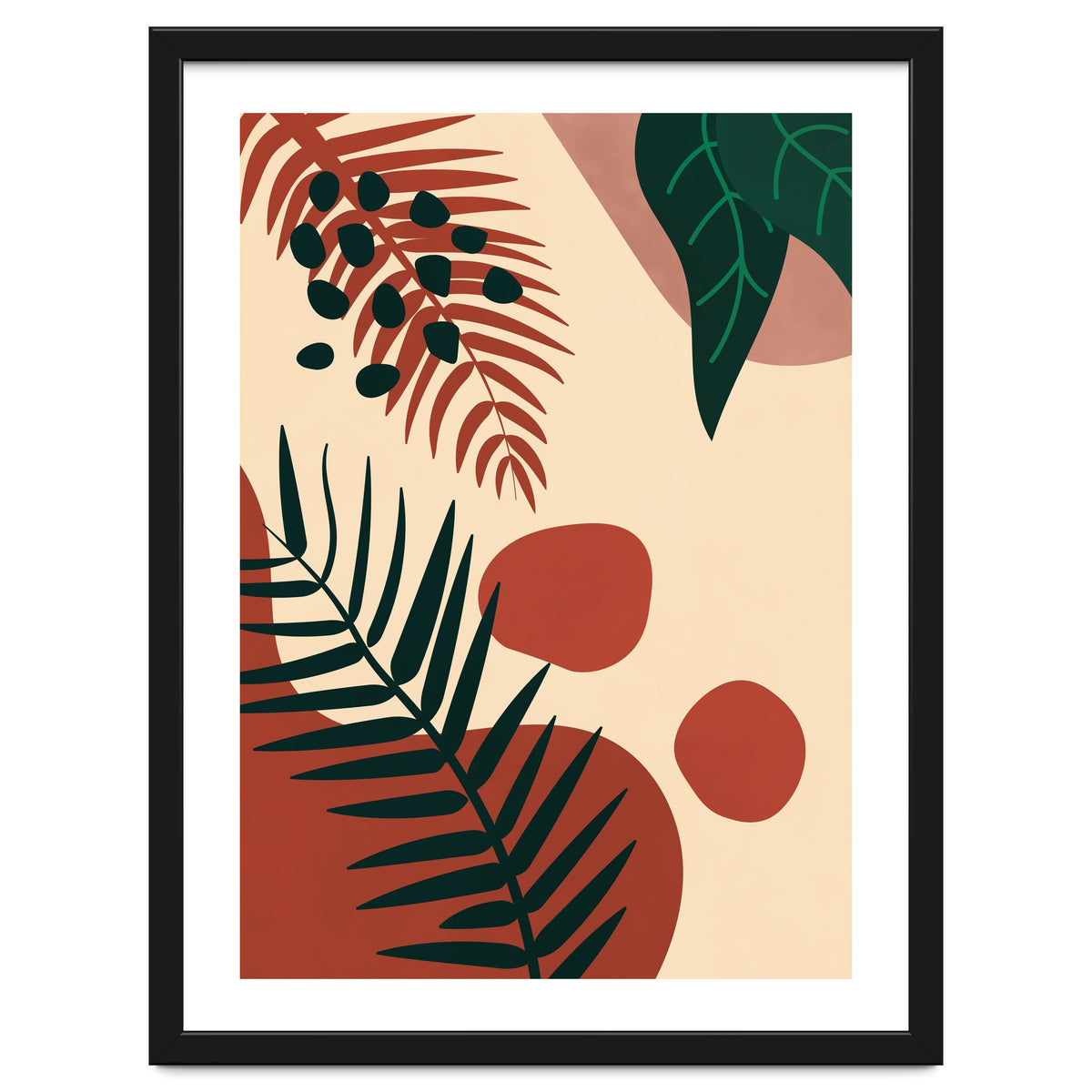 Abstract Palm Leaf