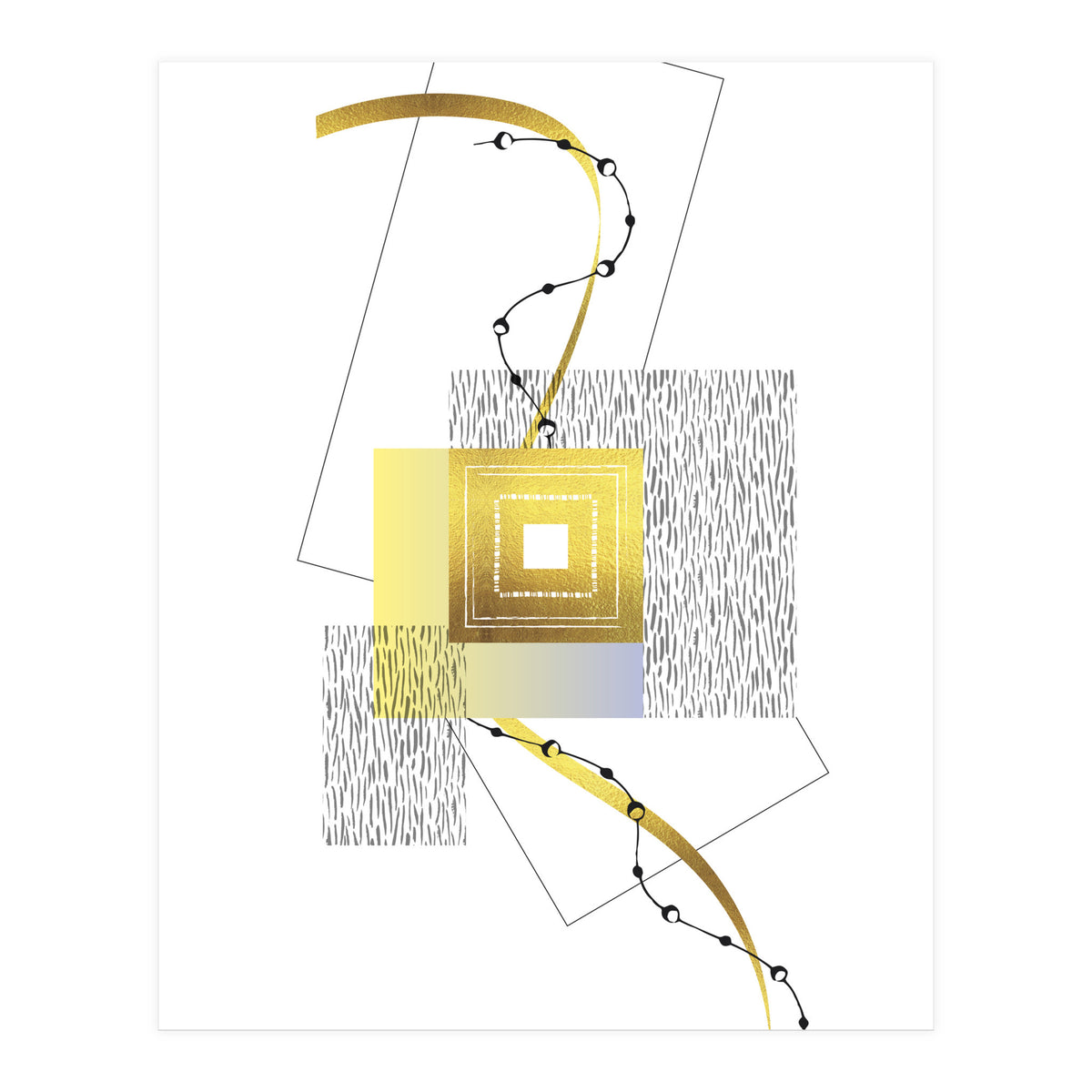 Posh Design No. 2 | gold (Print Only)