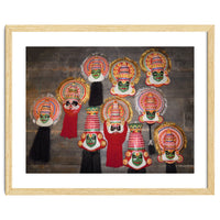 Mask On The Wall - Kathakali Face