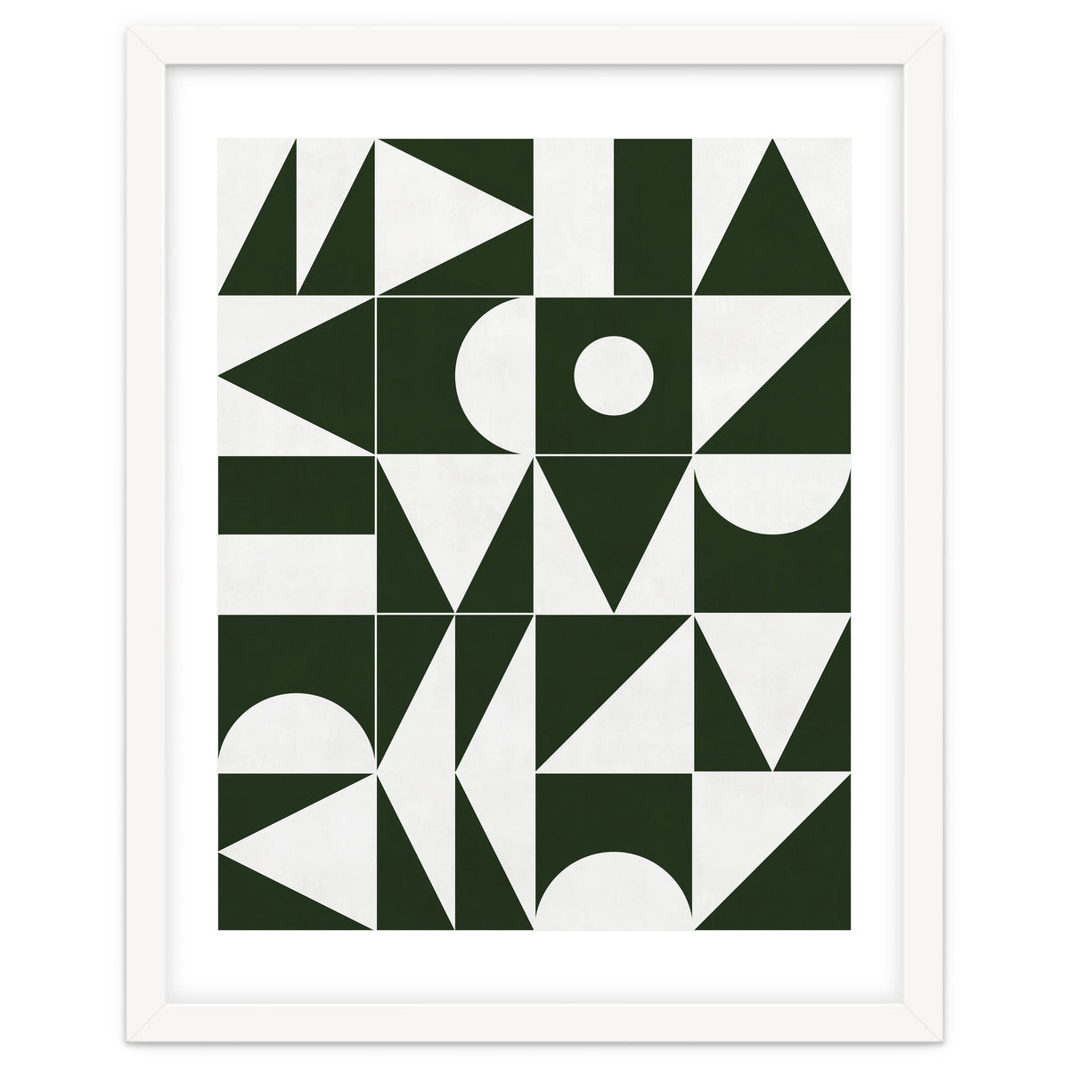 My Favorite Geometric Patterns No.15 - Deep Green