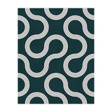 My Favorite Geometric Patterns No.35 - Green Tinted Navy Blue (Print Only) thumbnail