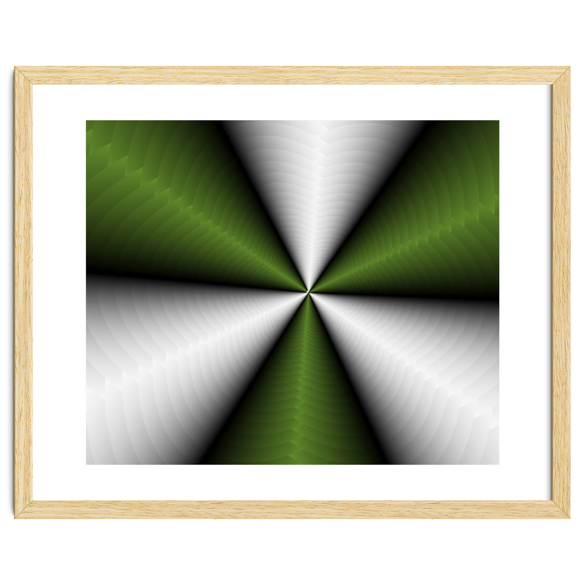 Green Color Modern Interior Art