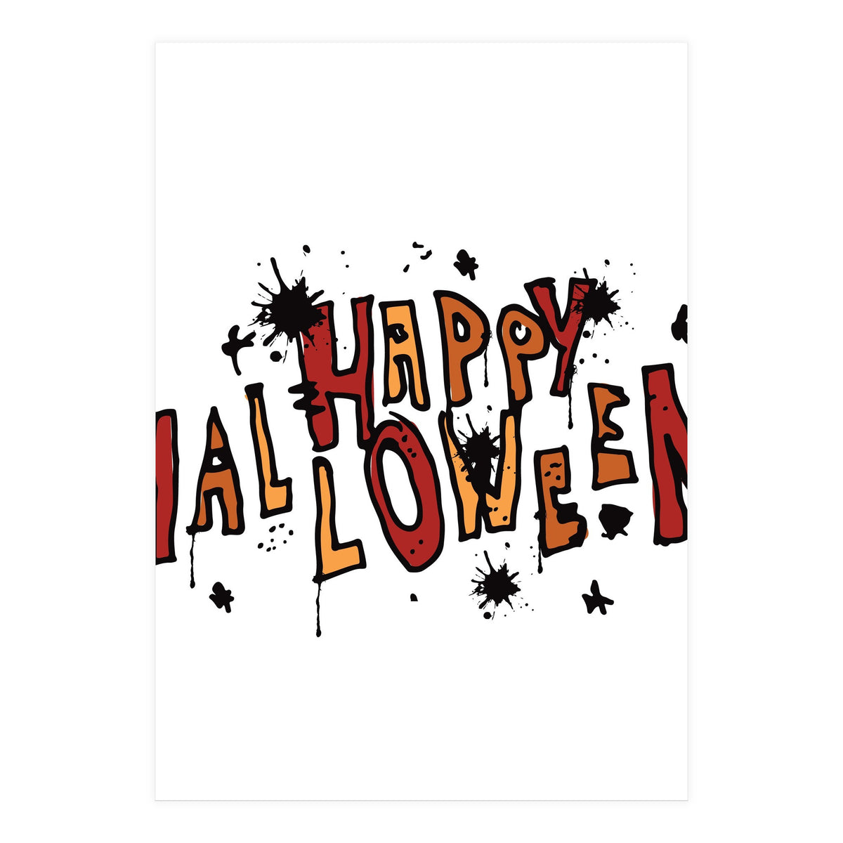 Happy Halloween Sketch (Print Only)