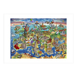 European World Wonders Illustrated Map (Print Only) thumbnail