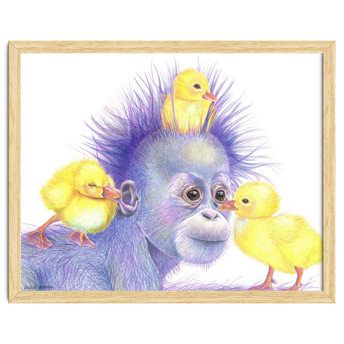 Purple Orangutan and Ducks