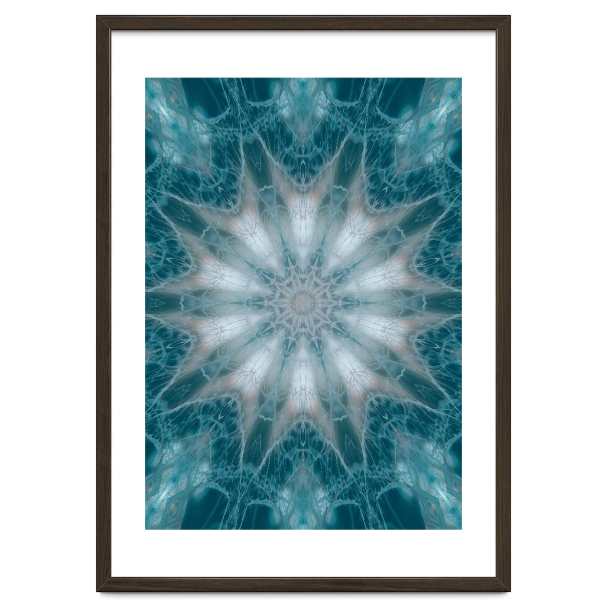 Mandala - Green, White, Rose