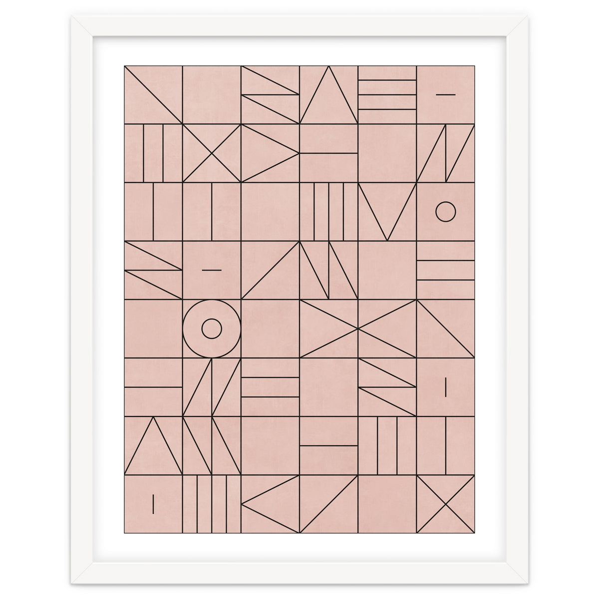 My Favorite Geometric Patterns No.2 - Pale Pink