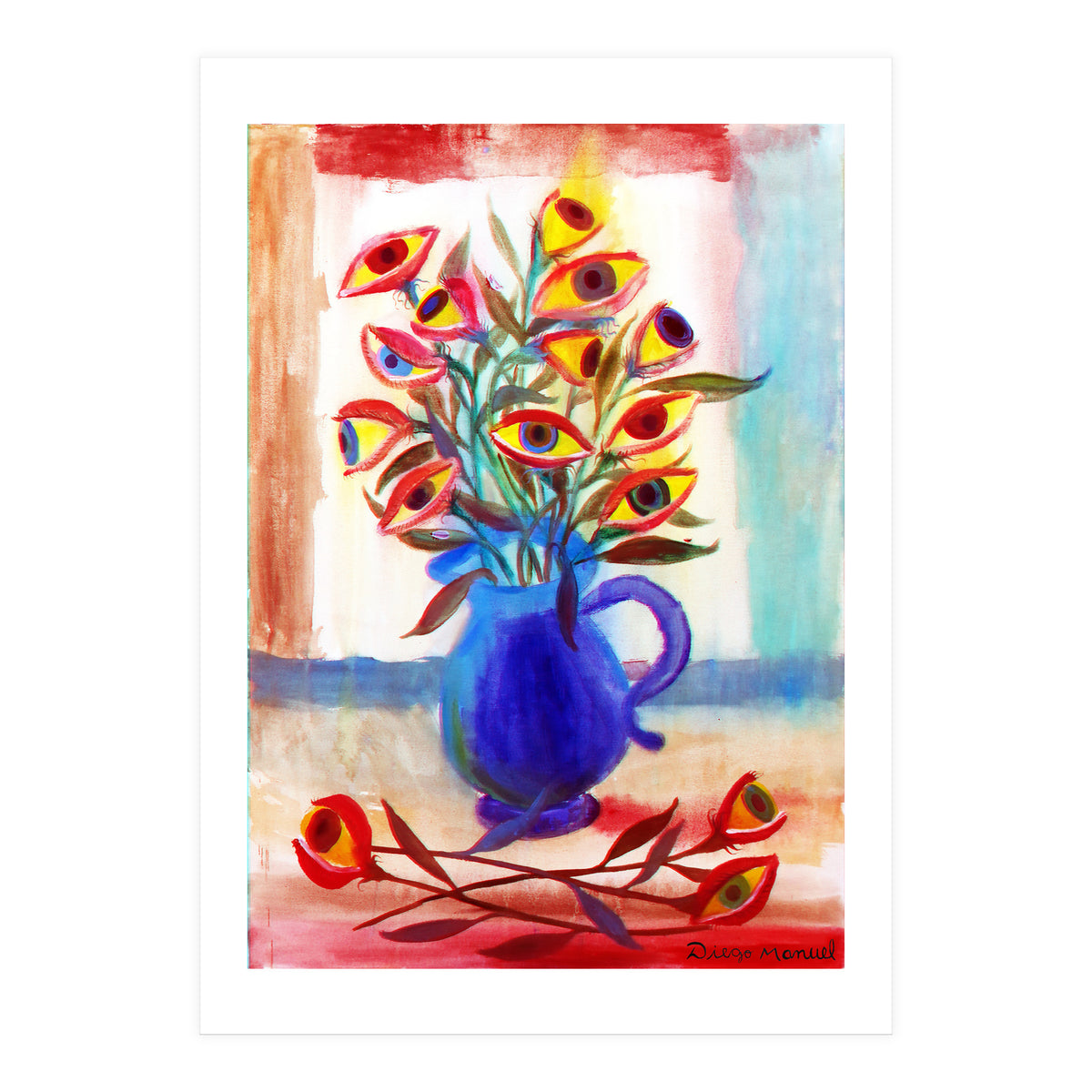 Flores Ojos 3d (Print Only)