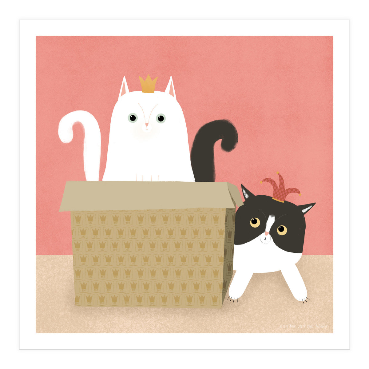 Cat 100: The queen and the jester (Print Only)