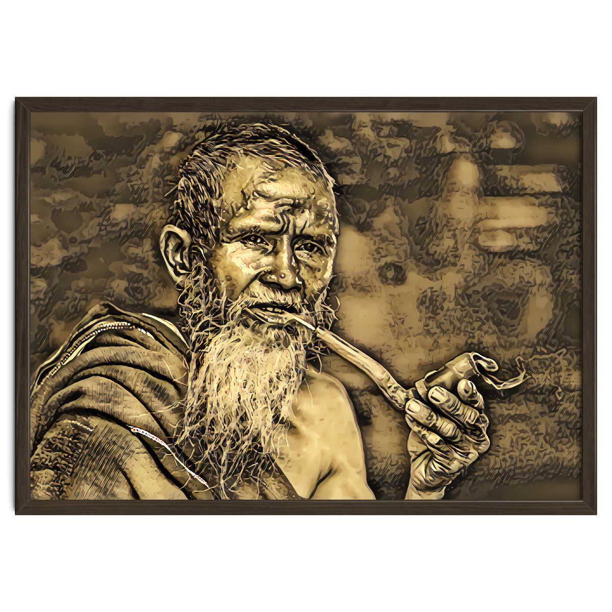 Old Man with Pipe