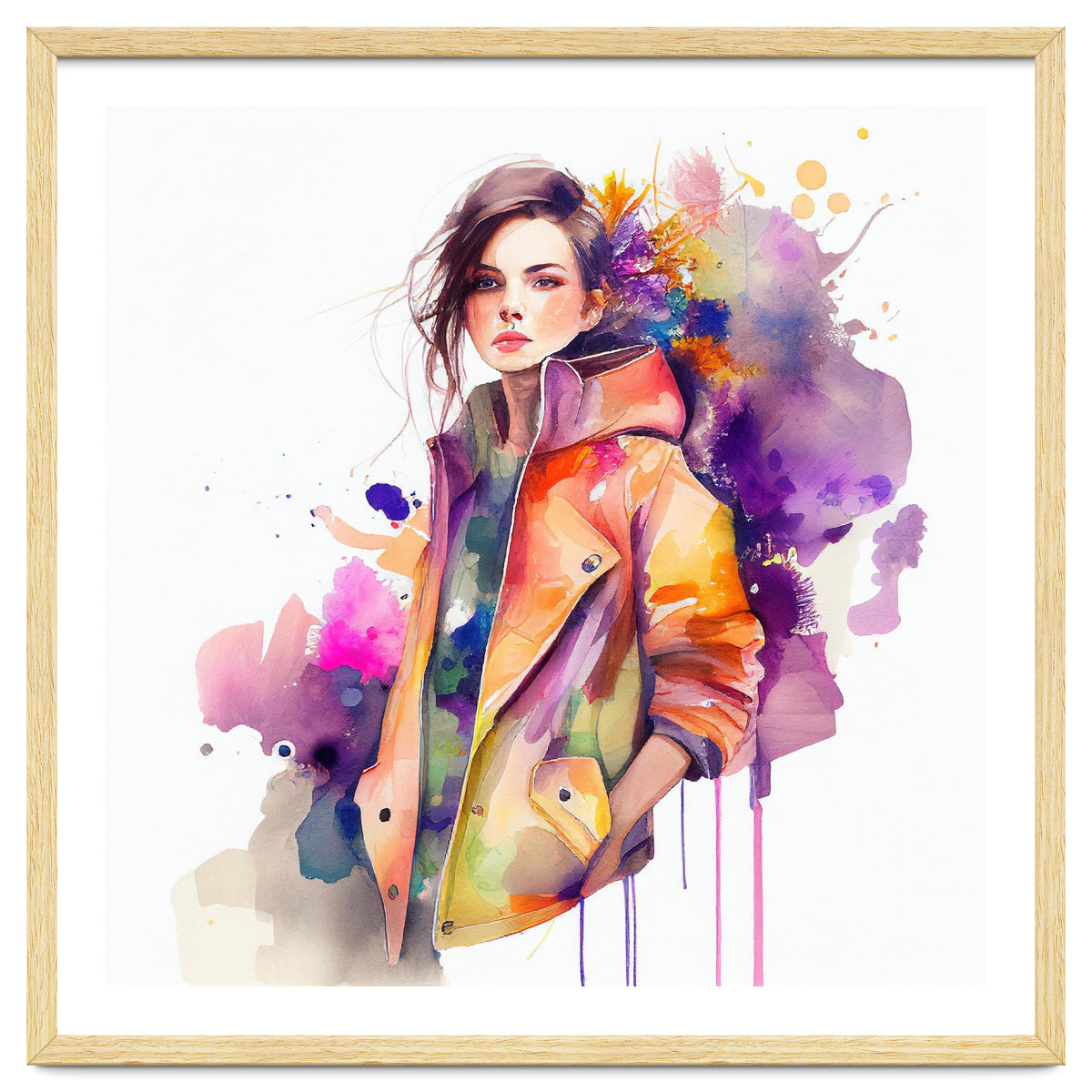 Watercolor Fashion Woman #1