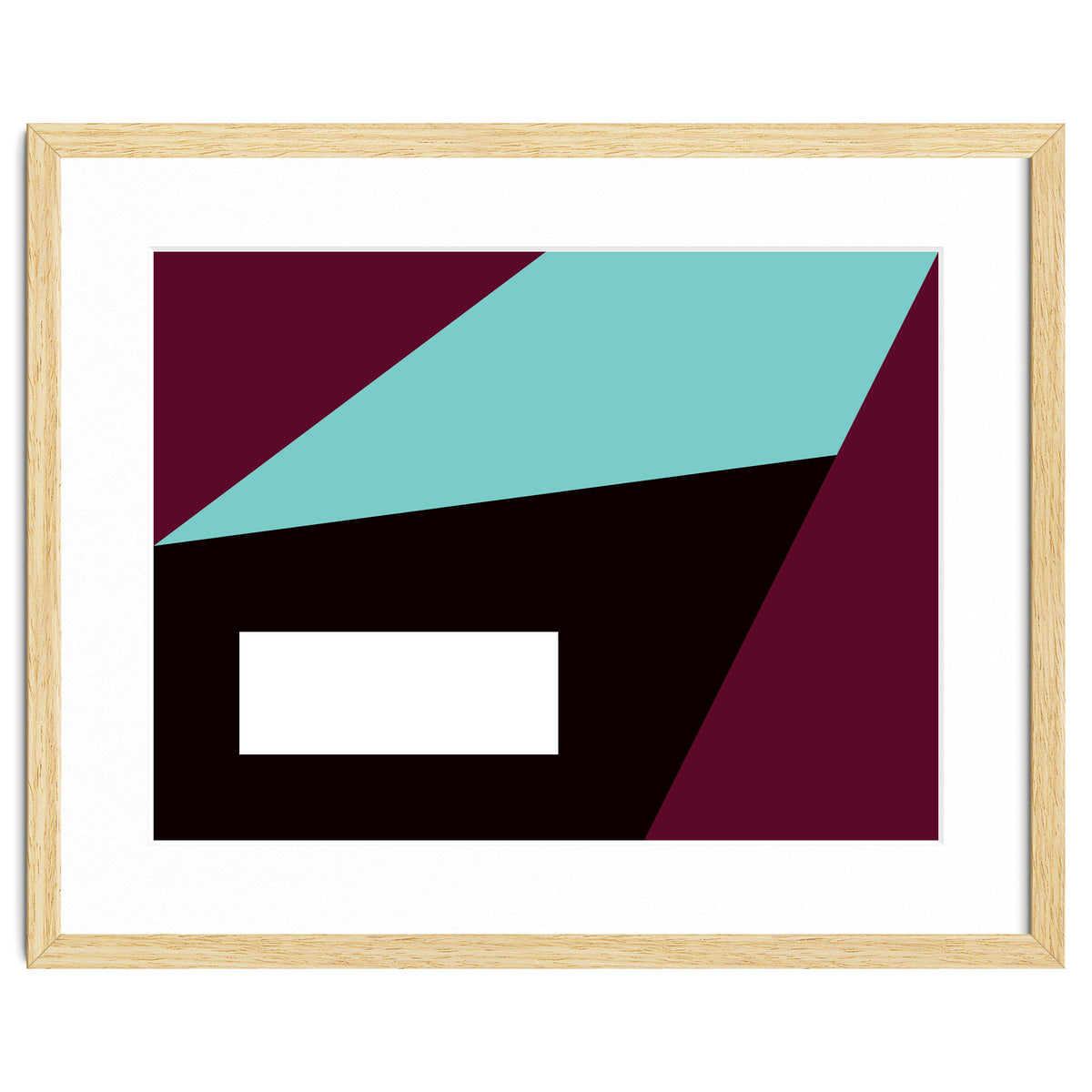 Geometric Shapes No. 84 - purple & turquoise