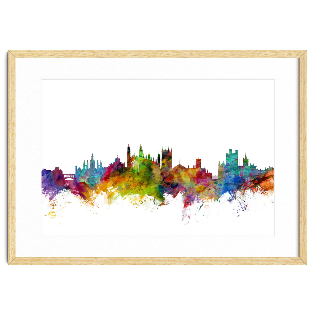 Cambridge England Skyline