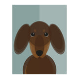 Mid Century Geometric Dachshund Dog (Print Only) thumbnail