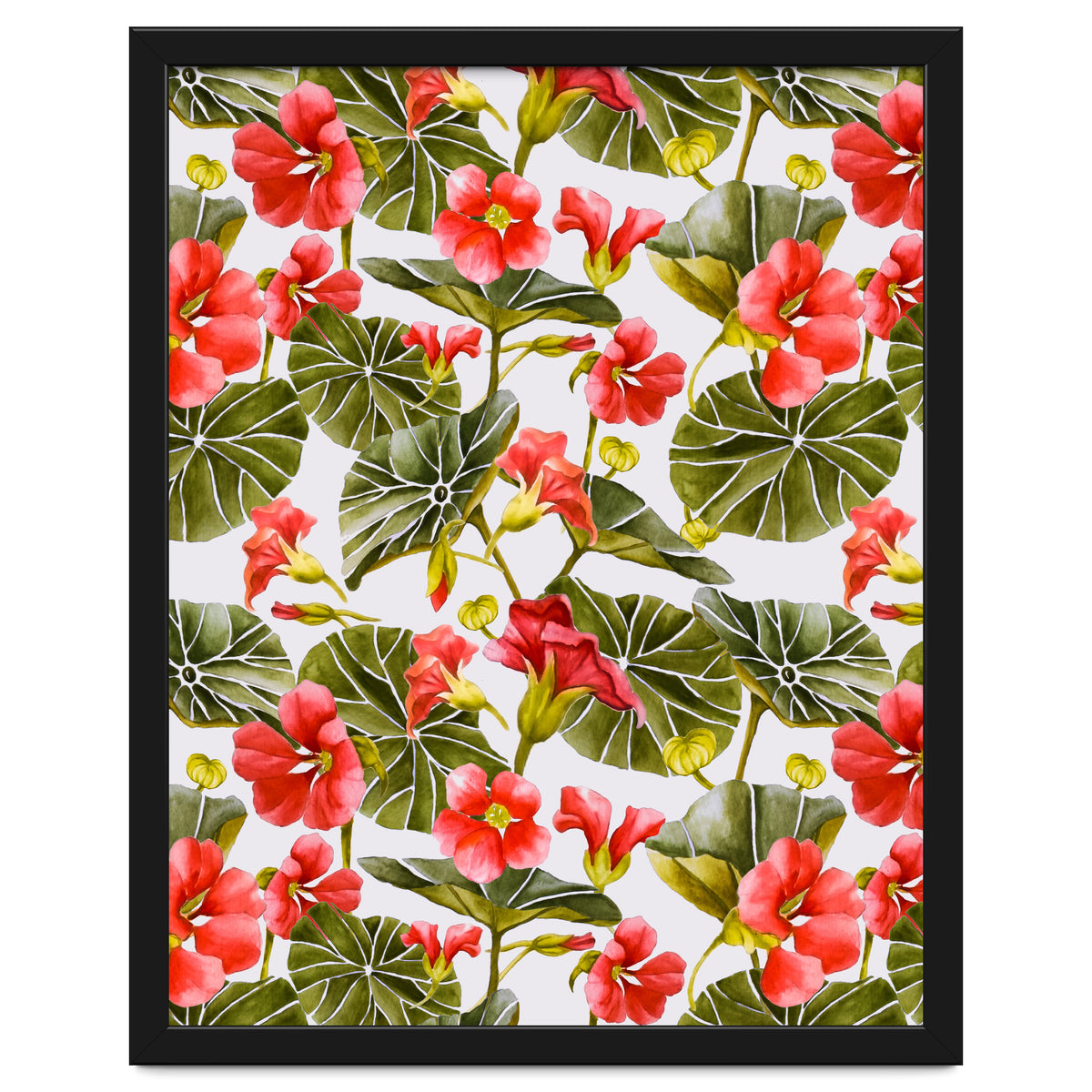 Nasturtiums watercolor 02