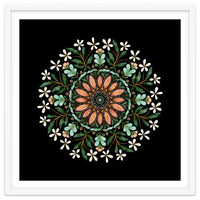 Floral Mandala | Black