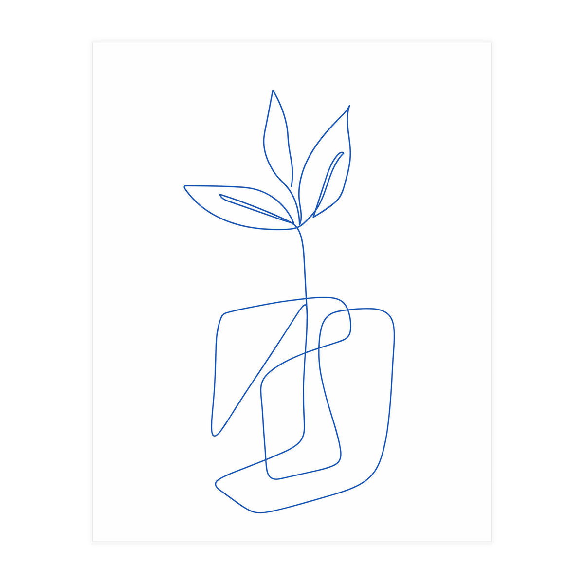 One Line Art Botanical II (Print Only)