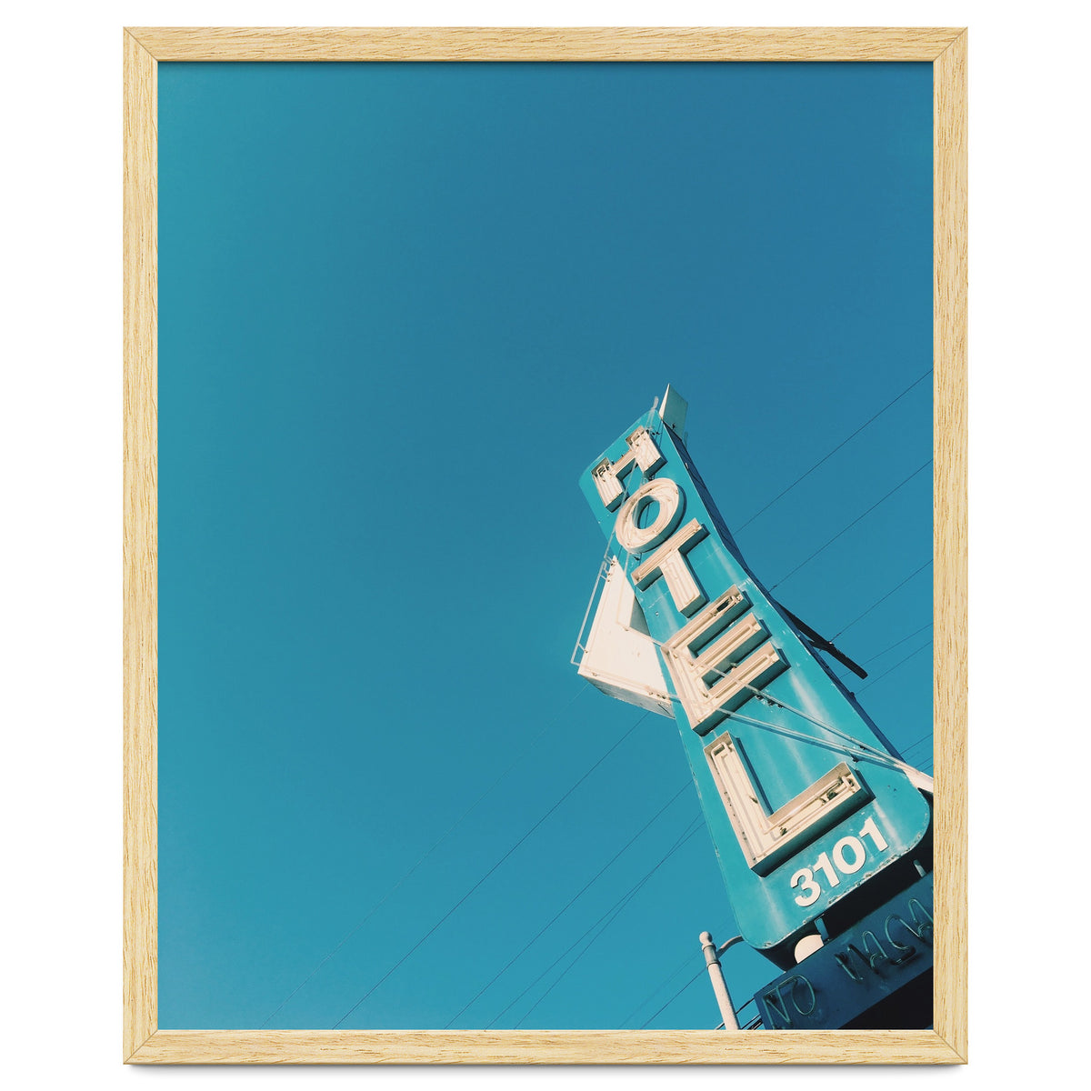 Hotel sign in California