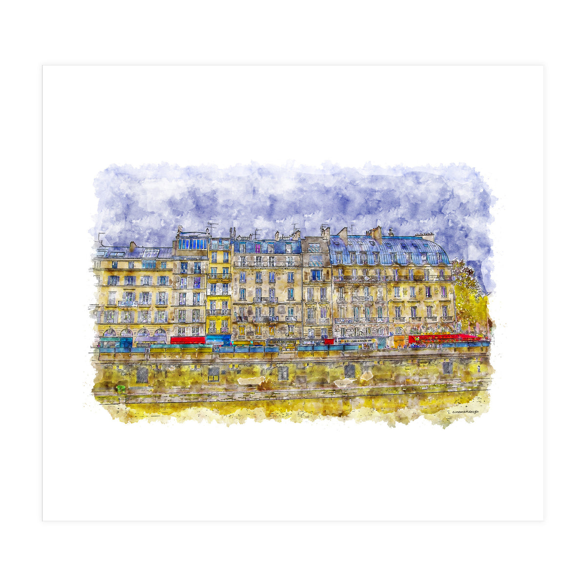 Rainy Paris (Print Only)
