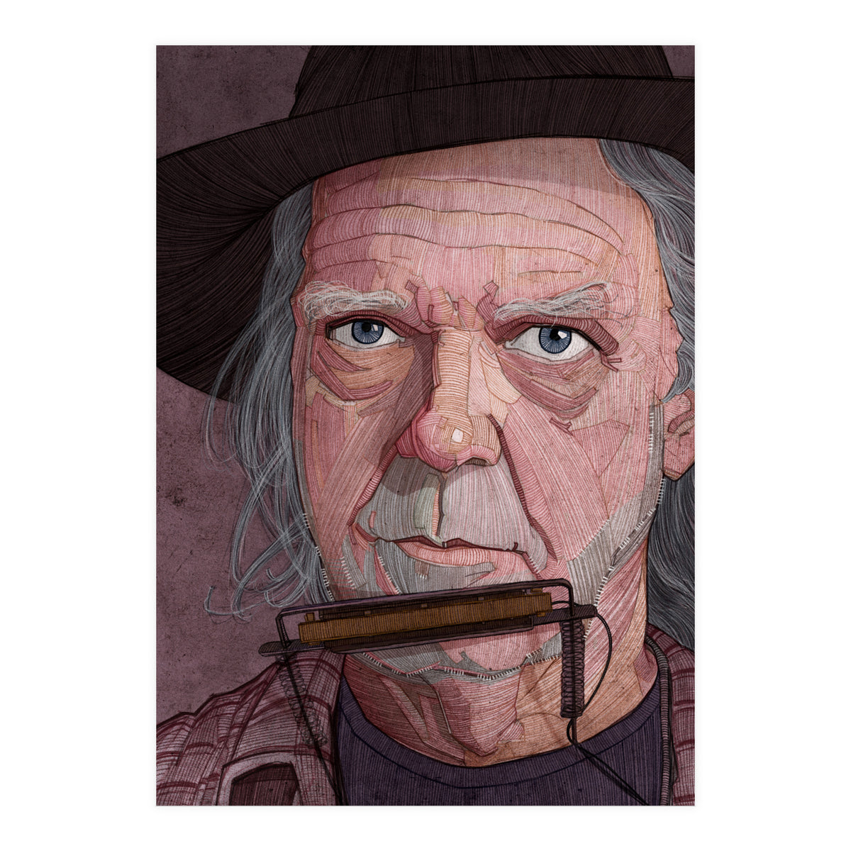 Neil Young Portrait (Print Only)