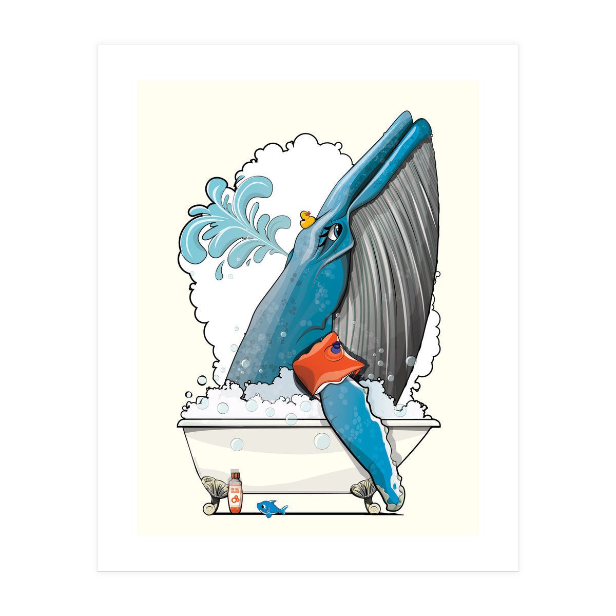 Blue Whale in the Bath (Print Only)