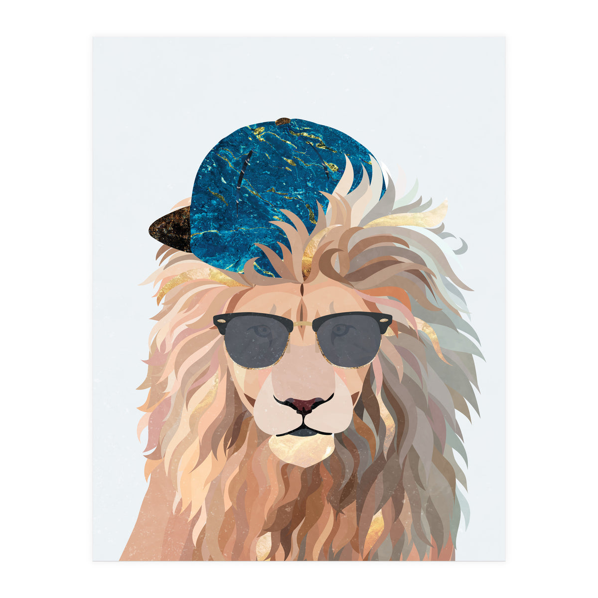 Skater Lion Portrait (Print Only)