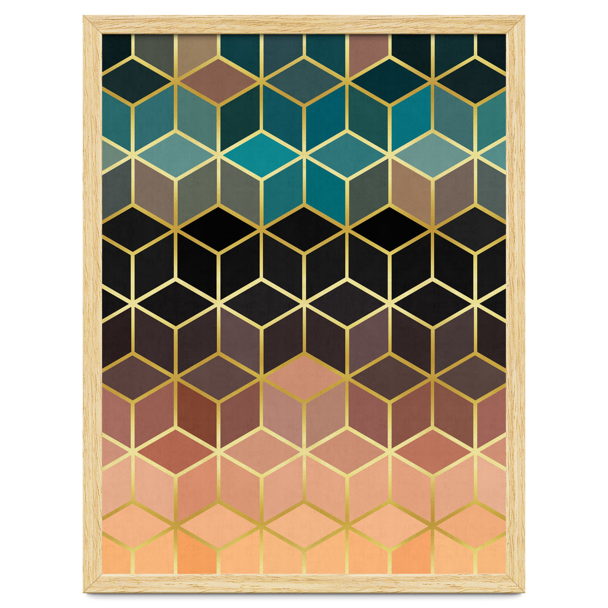 Colorful and golden pattern III