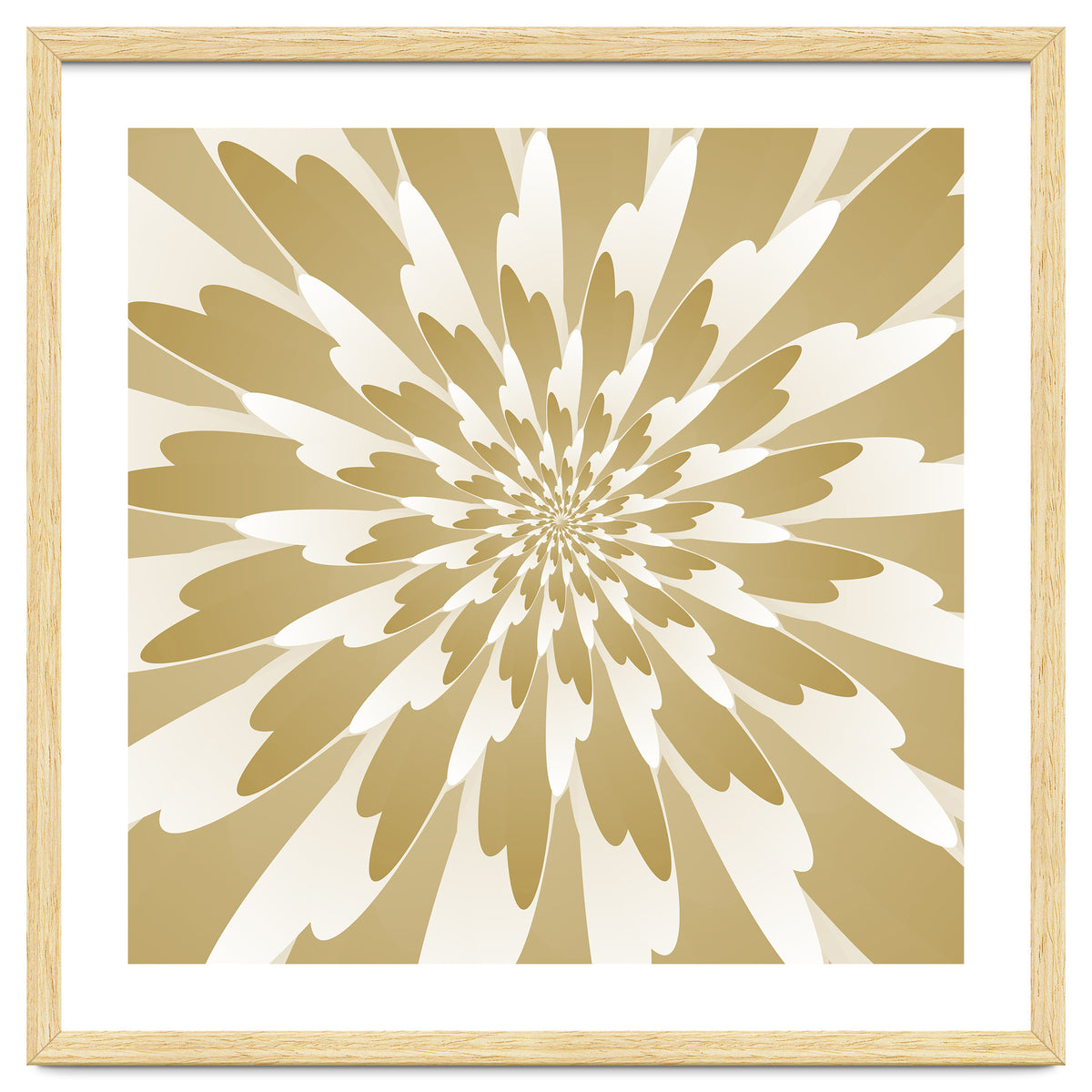 Spiral Flower Design Art