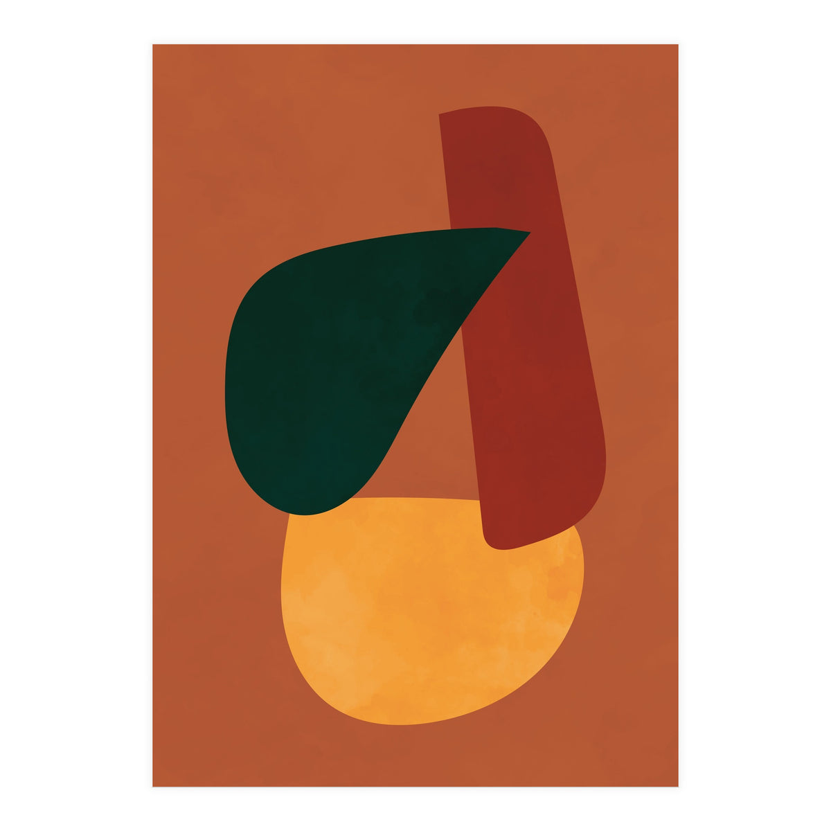 Abstract Shapes Boho Modern Mid Century Modern (Print Only)