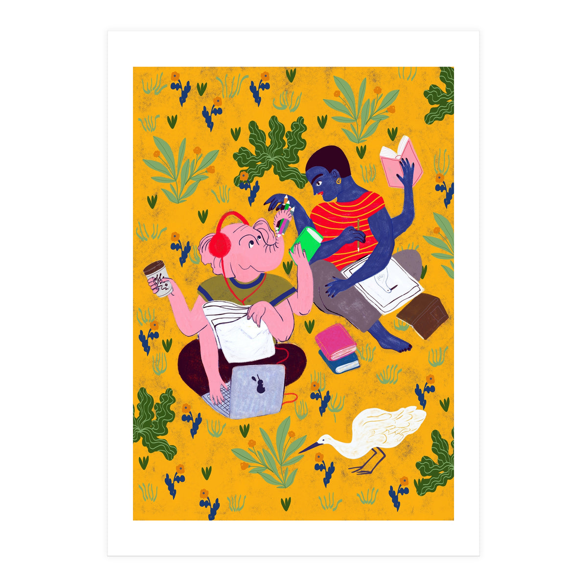 Sketching In The Park (Print Only)