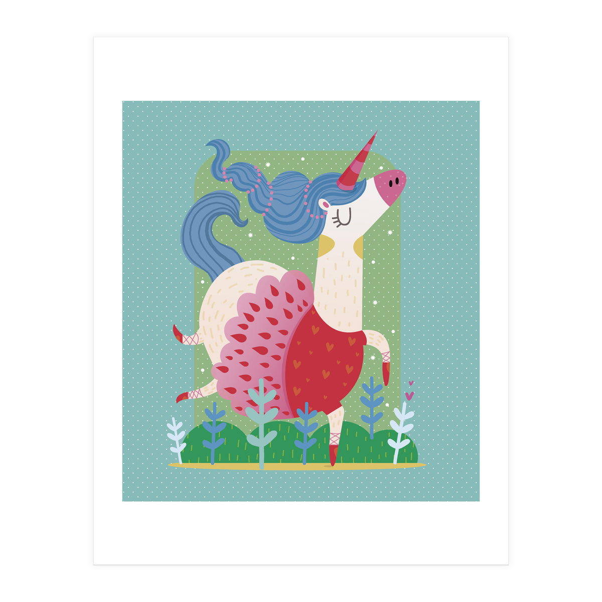 Unicorn Ballerina (Print Only)