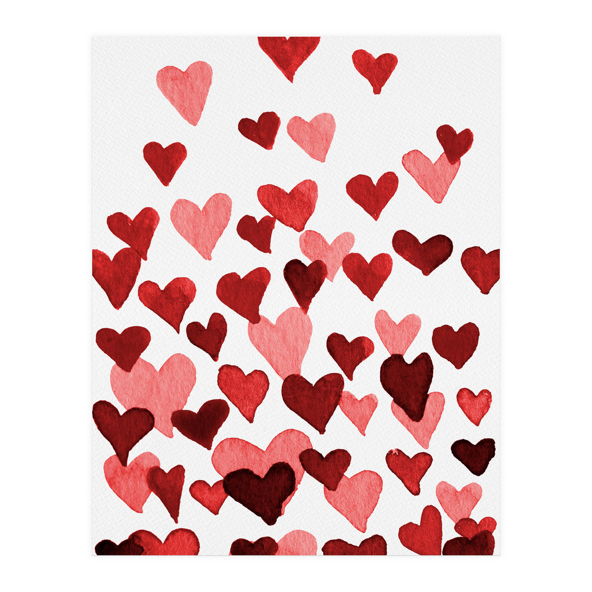 Watercolor Heart Burst (Print Only)