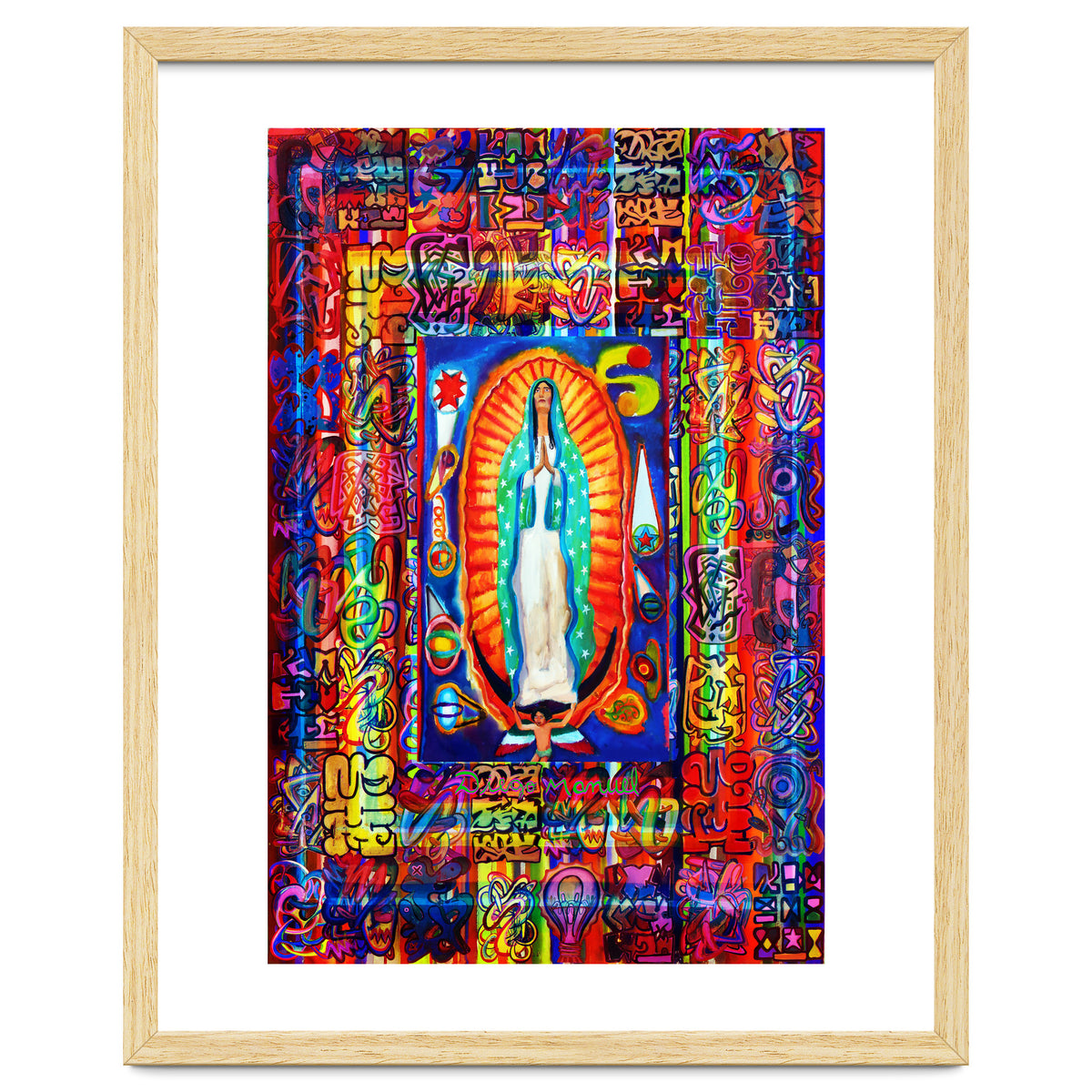 Graffiti Digital 2022 338 and Virgin of Guadalupe