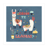 Llama With Cactus Como Te Llamas Spanish Saying 1 (Print Only) thumbnail