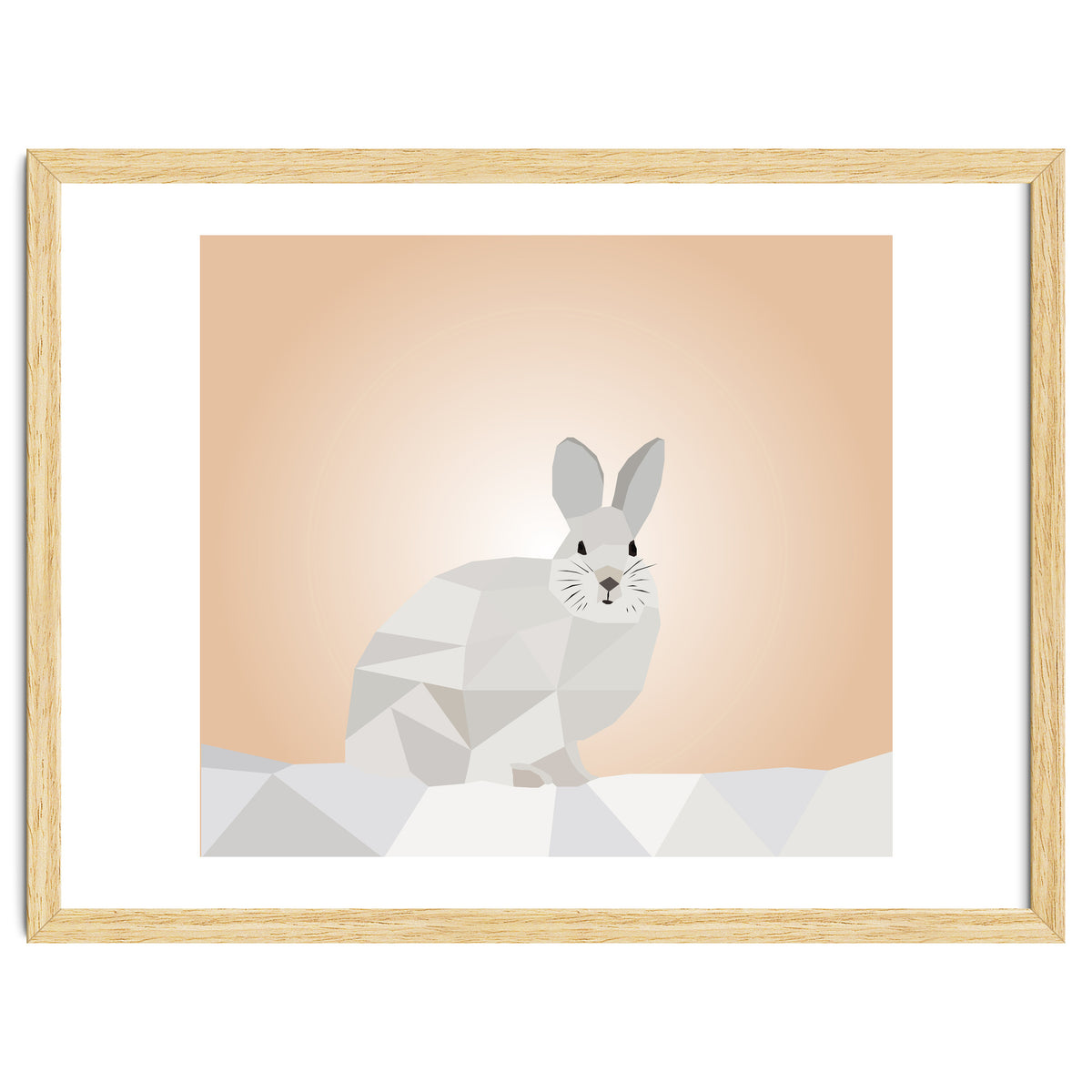 Rabbit Low Poly Art