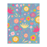 High Summer Flowers Teal (Print Only) thumbnail