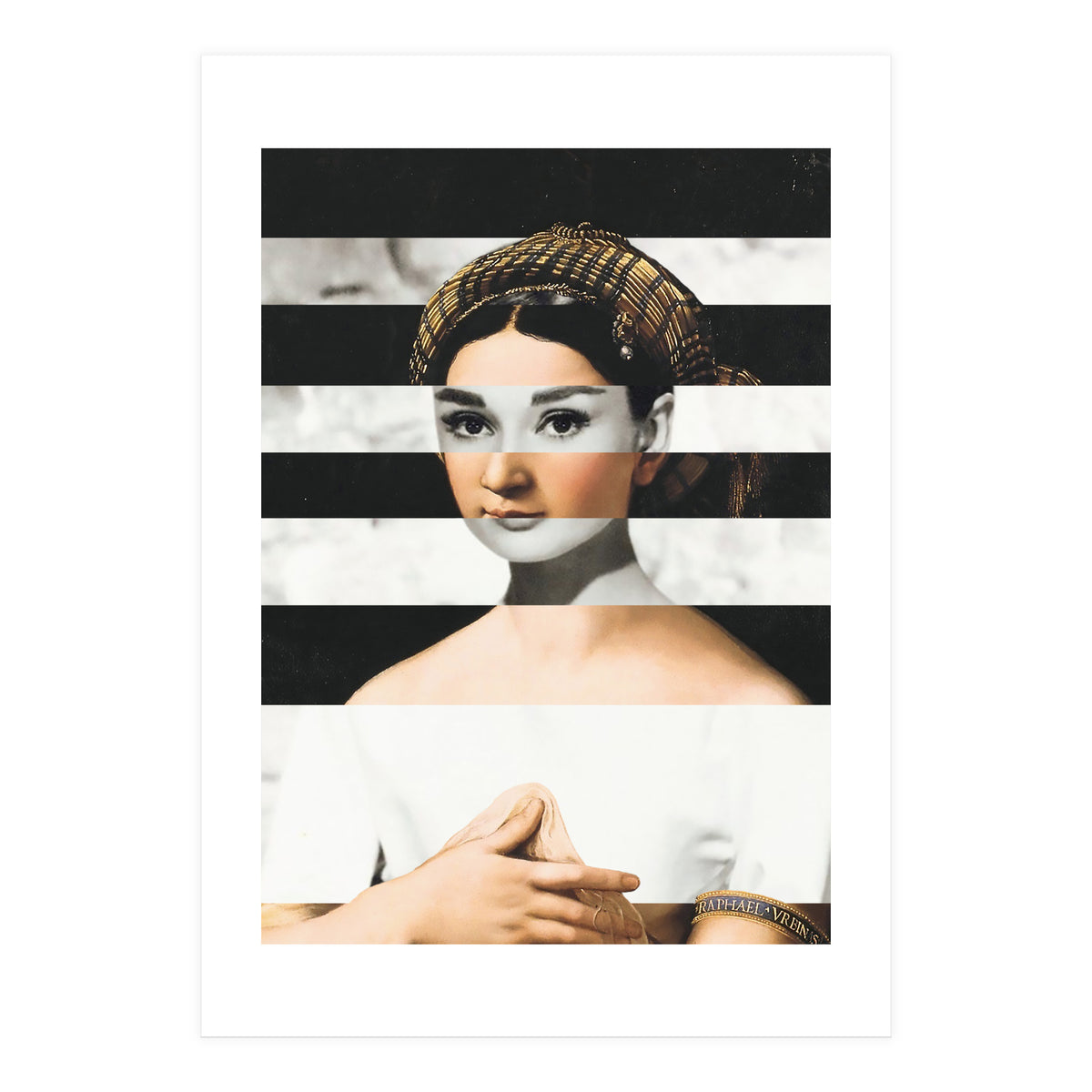 Raphael's La Fornarina & Audrey Hepburn (Print Only)