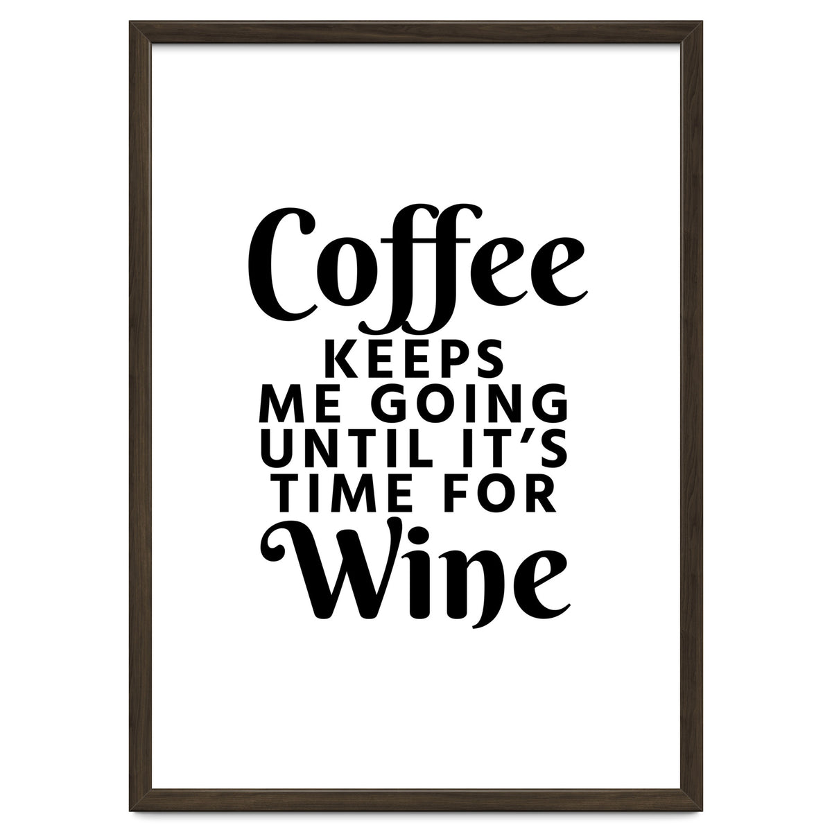 Coffee Keeps Me Going Until It's Time For Wine