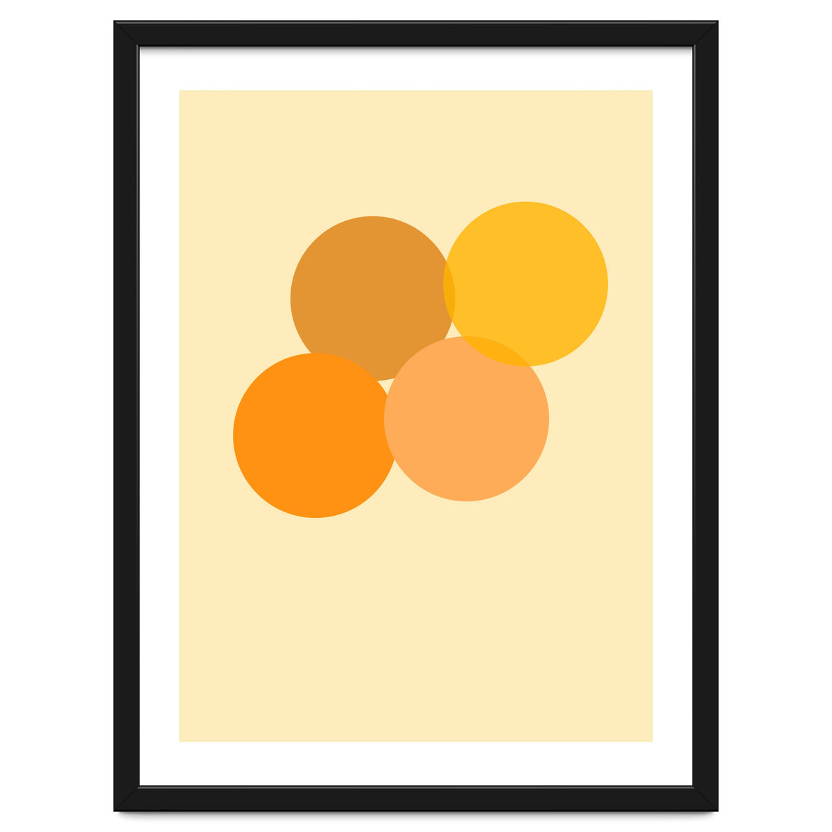 Orange circles abstract