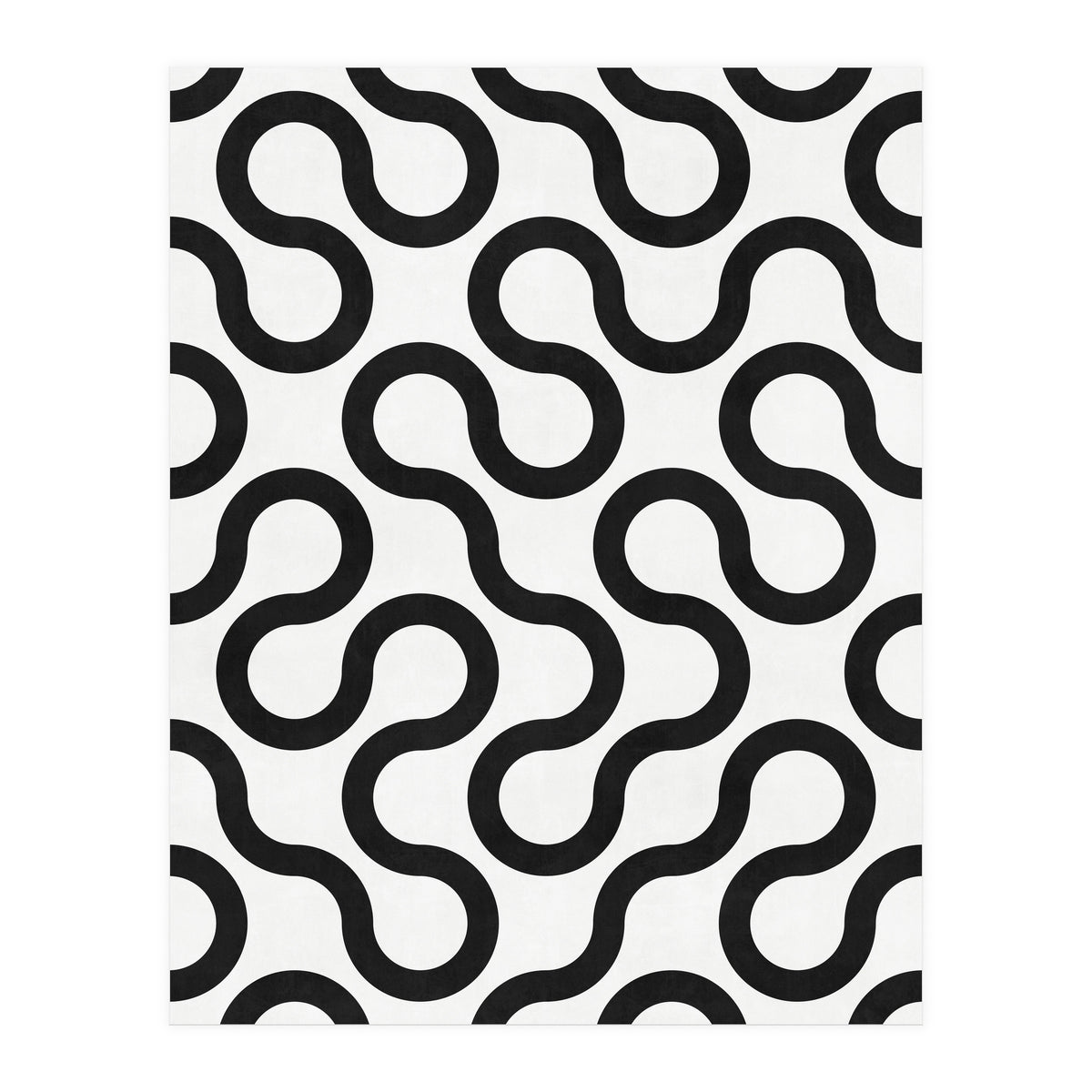 My Favorite Geometric Patterns No.28 - White (Print Only)