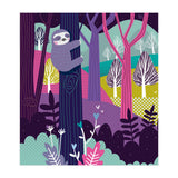 Sloth in the woods (Print Only) thumbnail