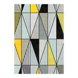 Colorful Concrete Triangles - Yellow, Blue, Grey (Print Only) thumbnail