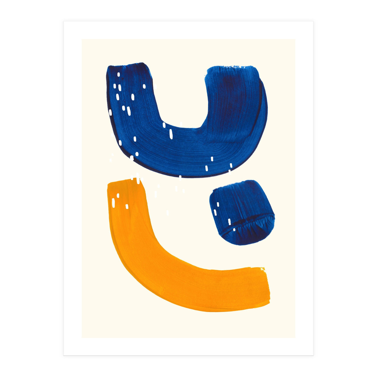 Blue Umbrella For A Yellow Banana (Print Only)