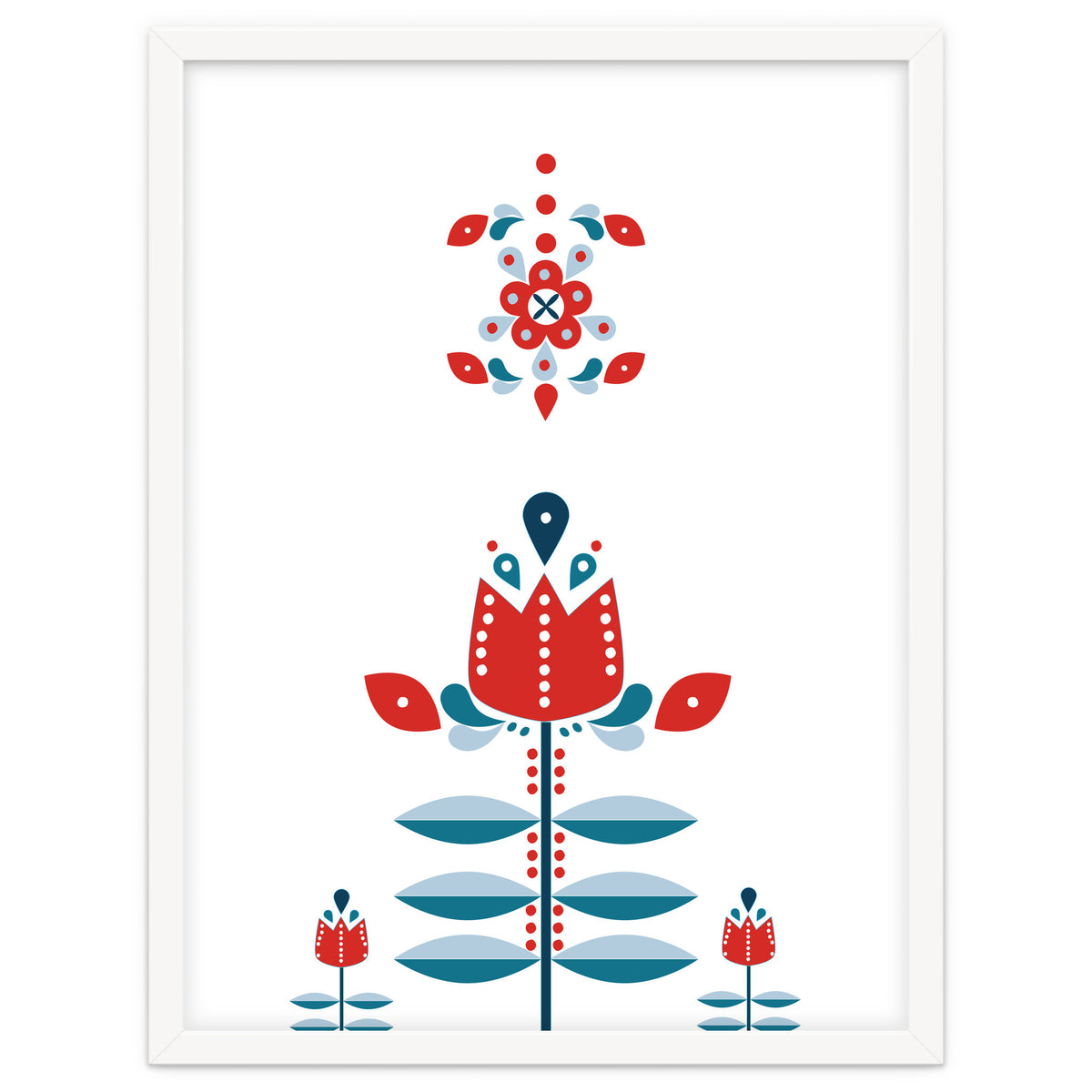 Scandinavian Folk Flowers