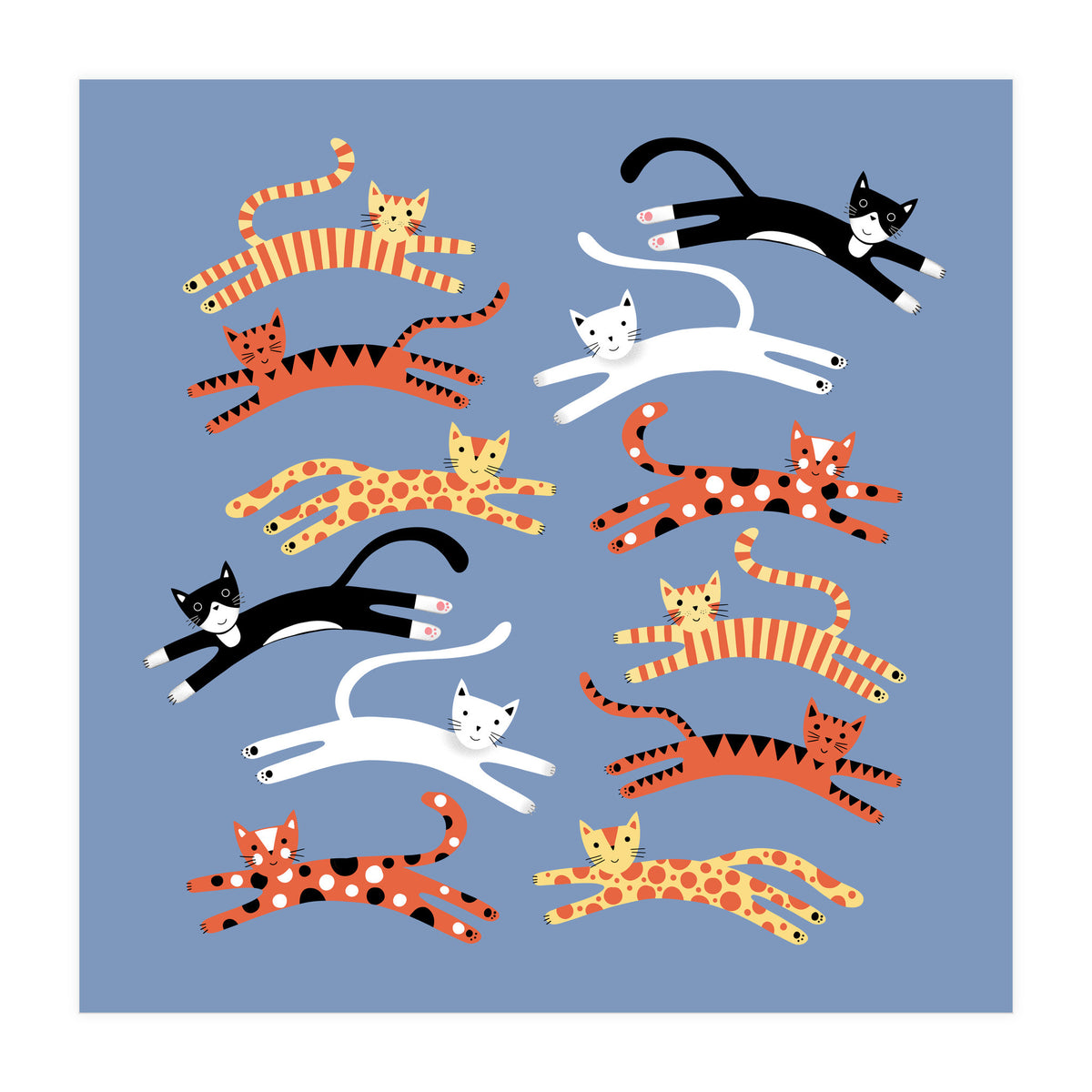 Cats Leaping (Print Only)