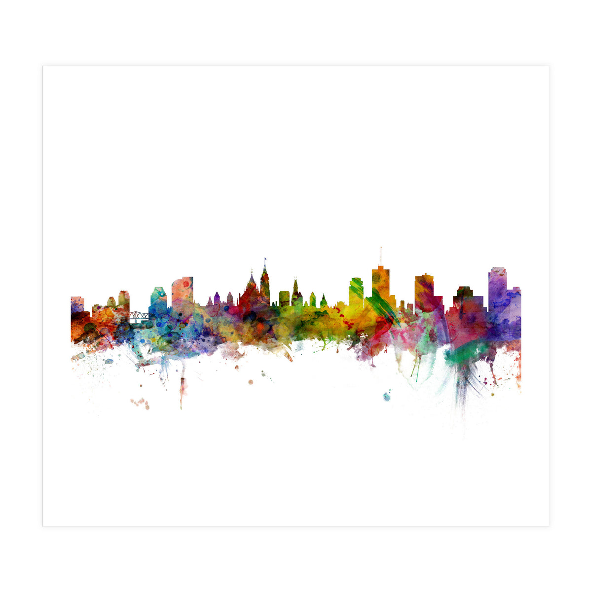 Ottawa Canada Skyline (Print Only)