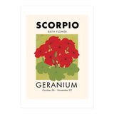 Scorpio Birth Flower Geranium (Print Only) thumbnail
