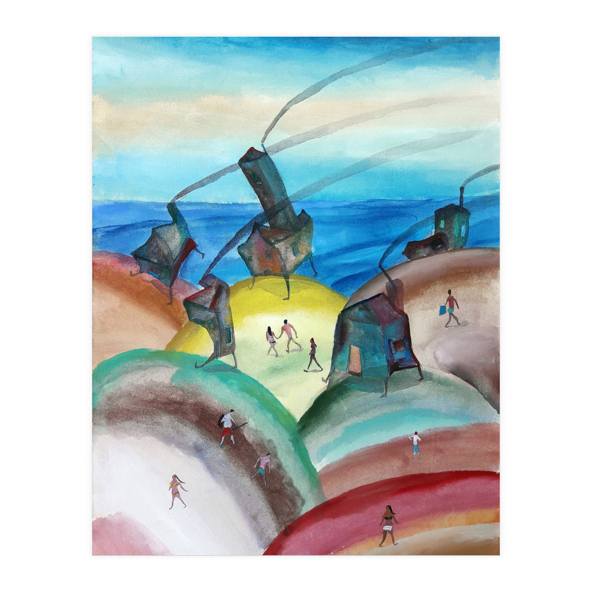 Casitas De Cabo Polonio 3 (Print Only)