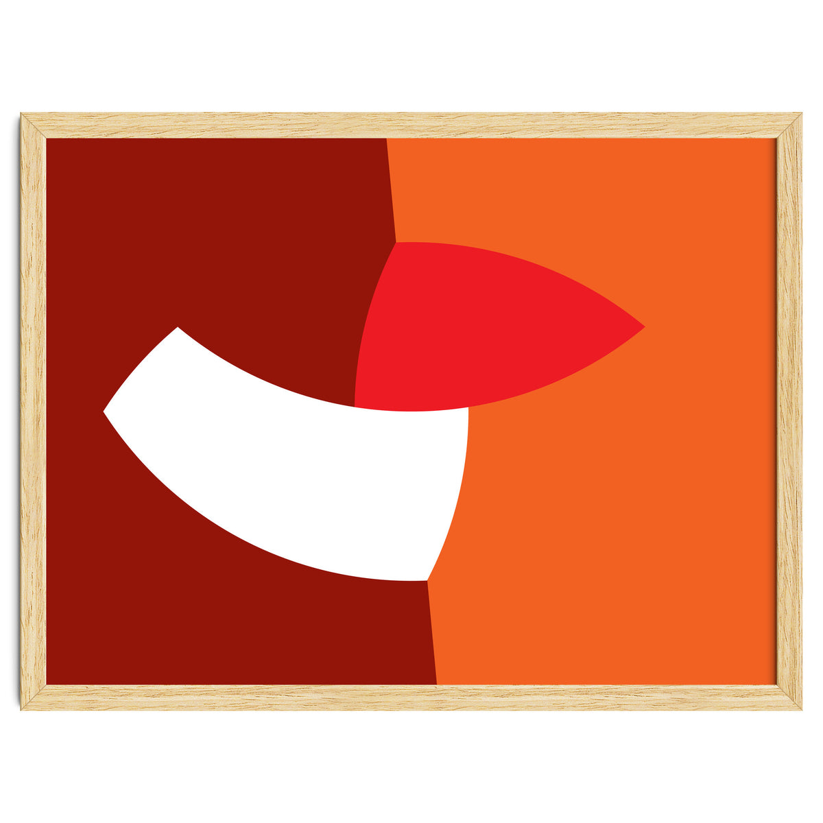 Geometric Shapes No. 66 - orange & reds